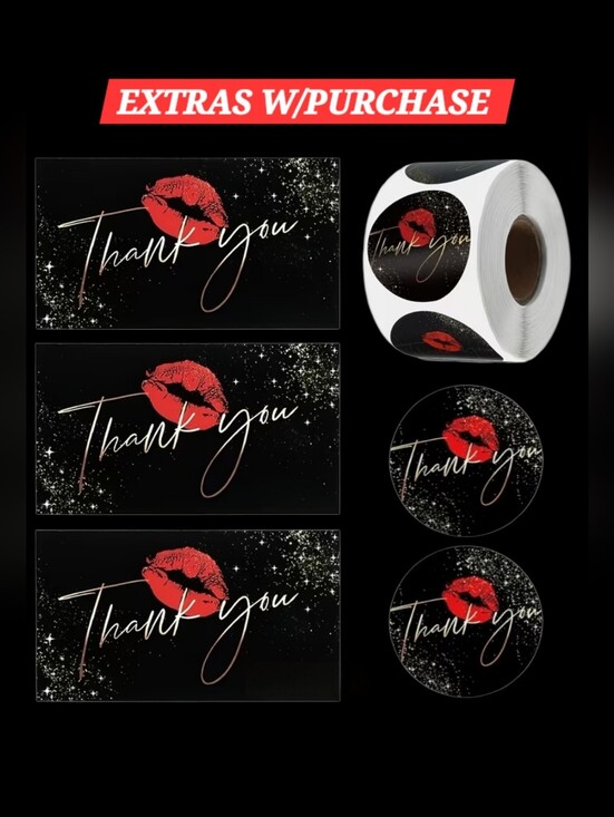 Shipping Supplies Other - 550ct. 50ct Thank You Cards 💋500ct Matching Stickers Bonus 3 Random Polymailers